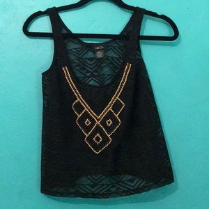 Beaded Sheer Tank